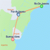 Rio de Janeiro to Buenos Aires (Superior) - 9 days Map