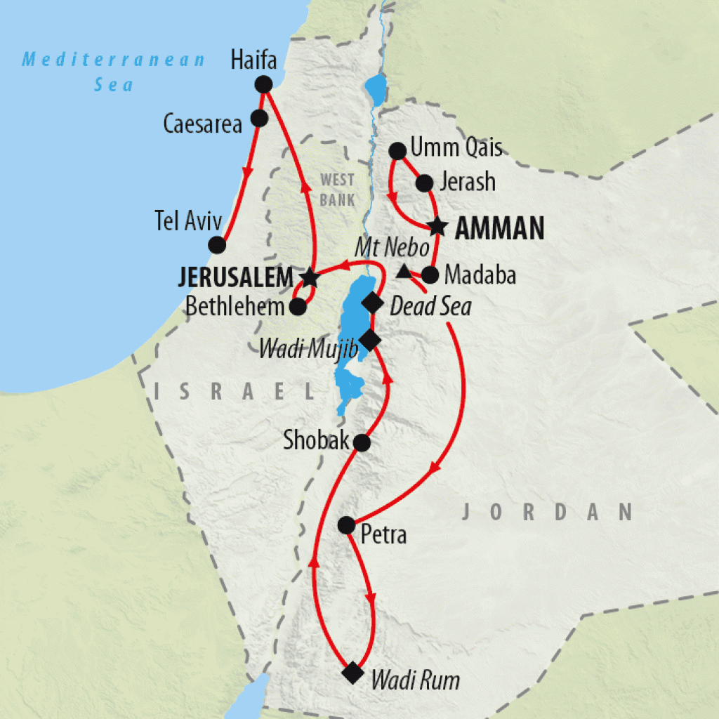 tour to israel and jordan