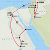 Road to Jordan with Cruise - 16 days Map