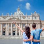 Couple in front of St Peter's Basilica | Vatican City | Italy