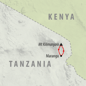 Mt Kilimanjaro Climb - 8 days map