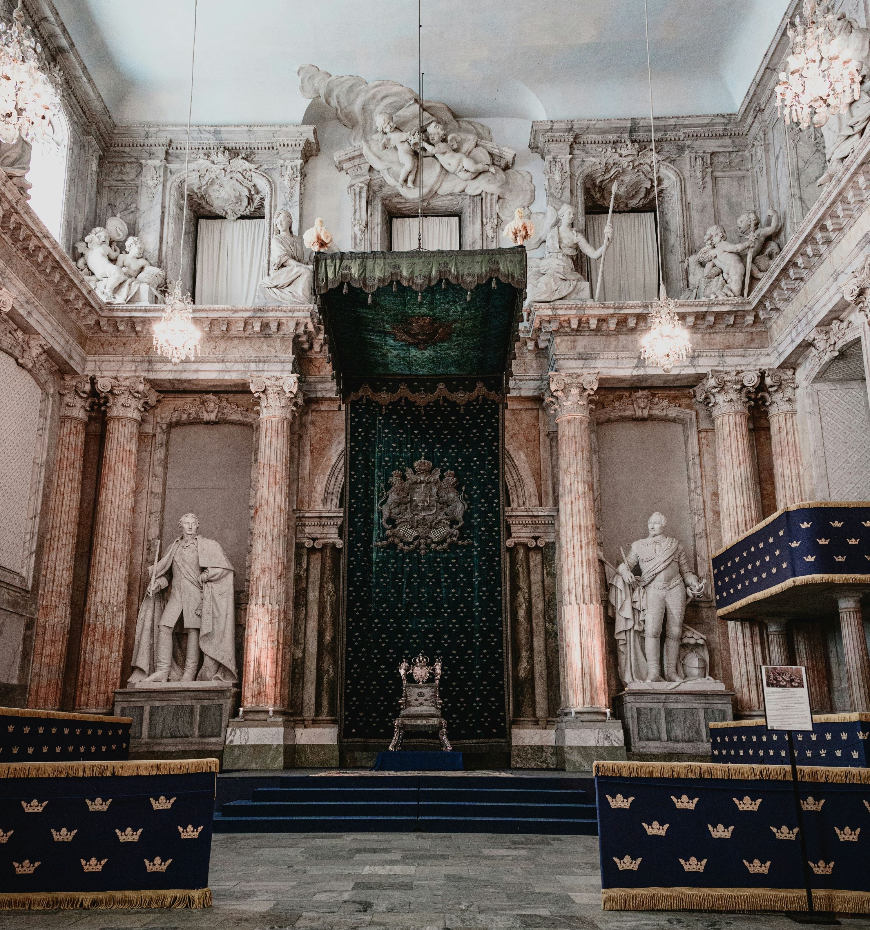 Throne Room in the royal Palace Stockholm