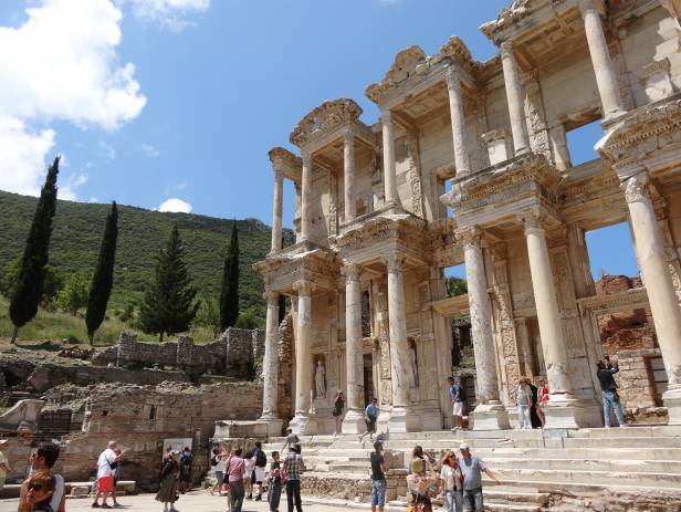 The stunning ancient ruins at the historical site of Ephesus