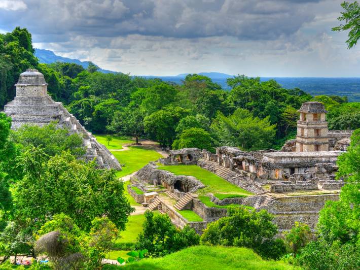Ruins of Palenque in Mexico