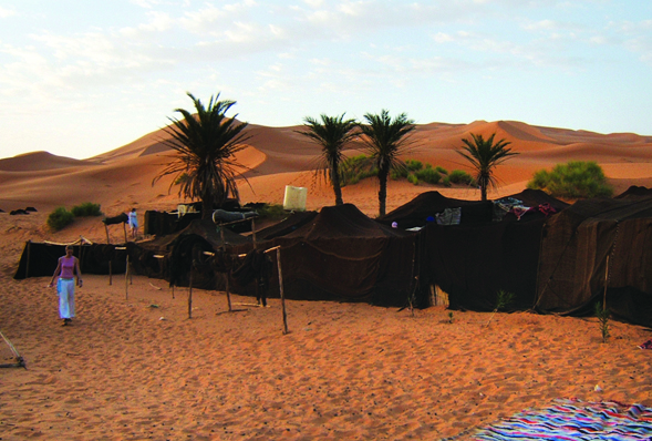A traditional Berber camp