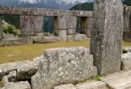 Picture of the three-windowed temple at the Sacred Plaza in Machu Picchu