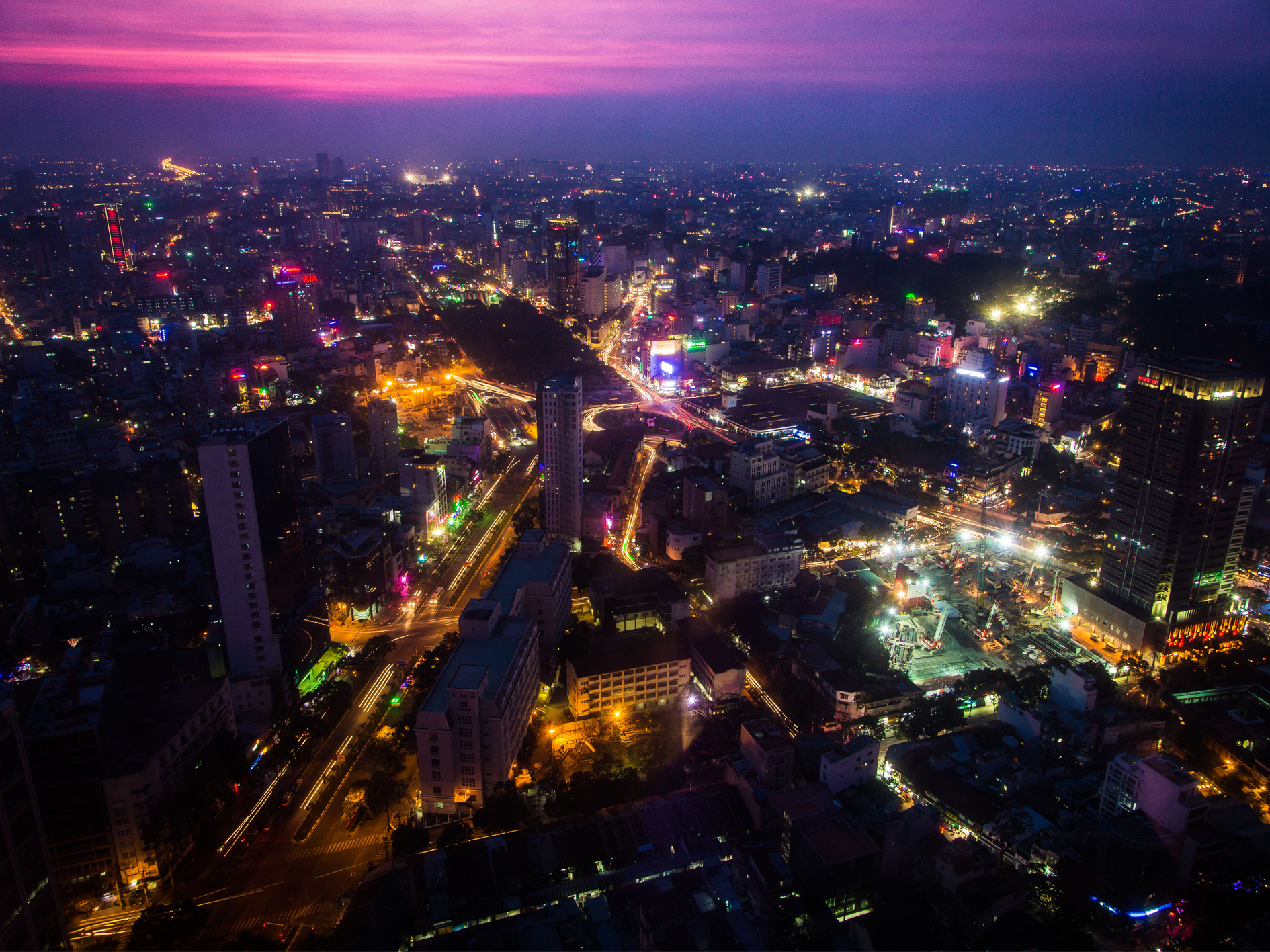 Ho Chi Minh City at night