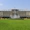 The front of the Reunification Palace in Saigon 