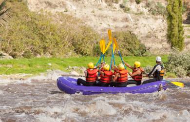 White water rafting on the rivers that run through San Gil, Colombia's adventure-sports capital