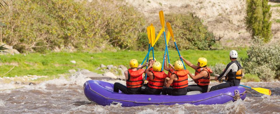 White water rafting on the rivers that run through San Gil, Colombia's adventure-sports capital