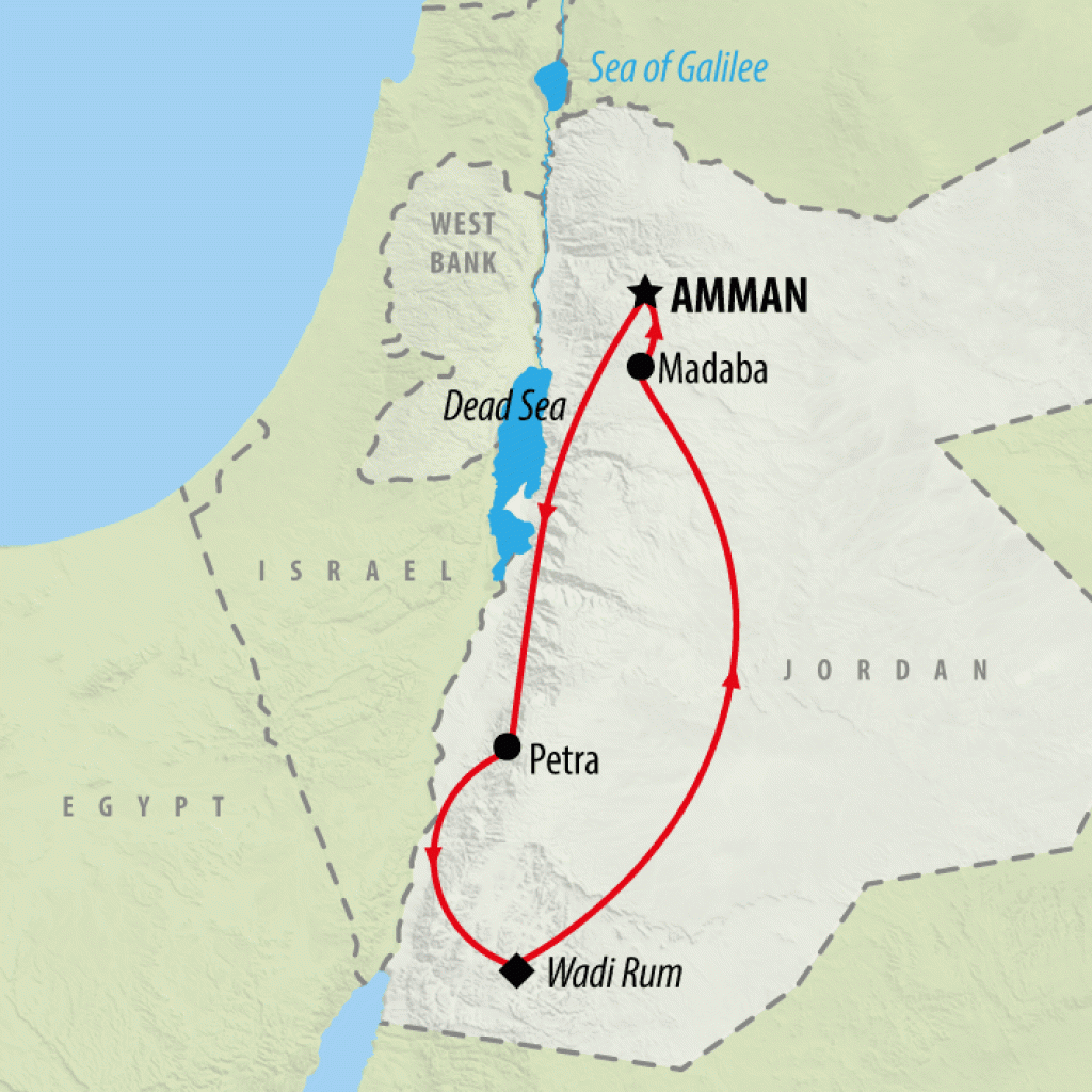 Self Drive Jordan Discovered - 7 days map
