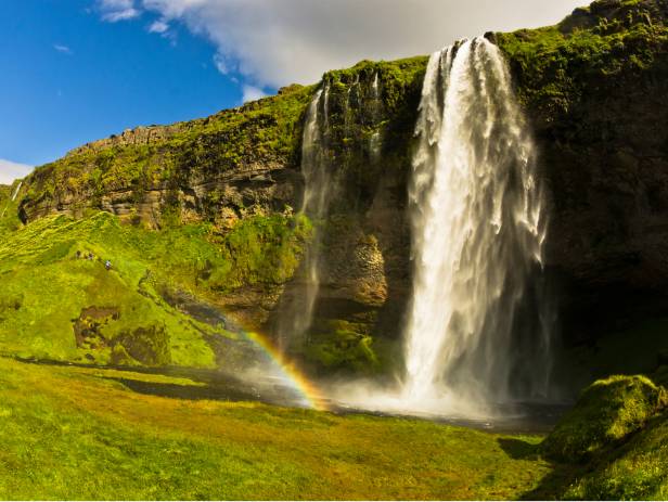 Seljalandsfoss Waterfall in Southern Iceland