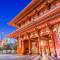 Sensoji Temple gate and Skytree Tower in Tokyo - japan