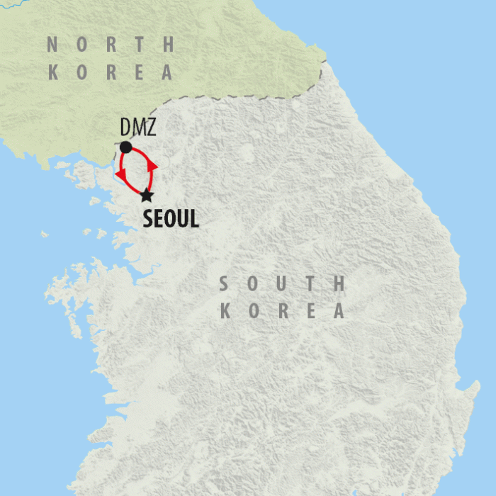 tourhub | On The Go Tours | Heart of Seoul City Break - 5 days | Tour Map