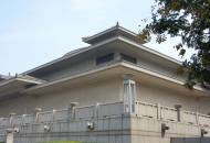 The modern yet classically styled exterior of the Shaanxi History Museum in Xian