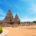 Sand coloured temple in Mahabalipuram