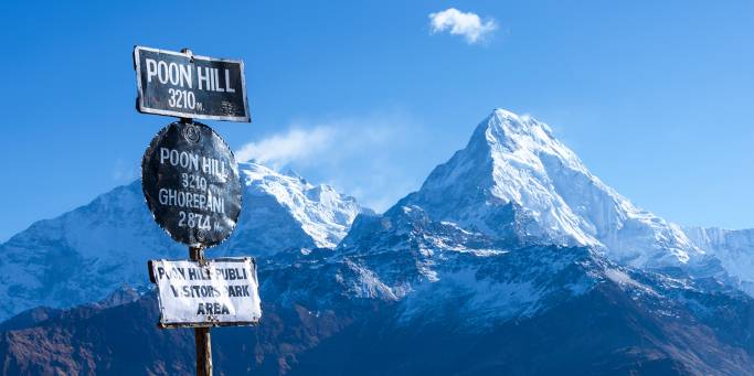 Sign for Poon Hill | Nepal