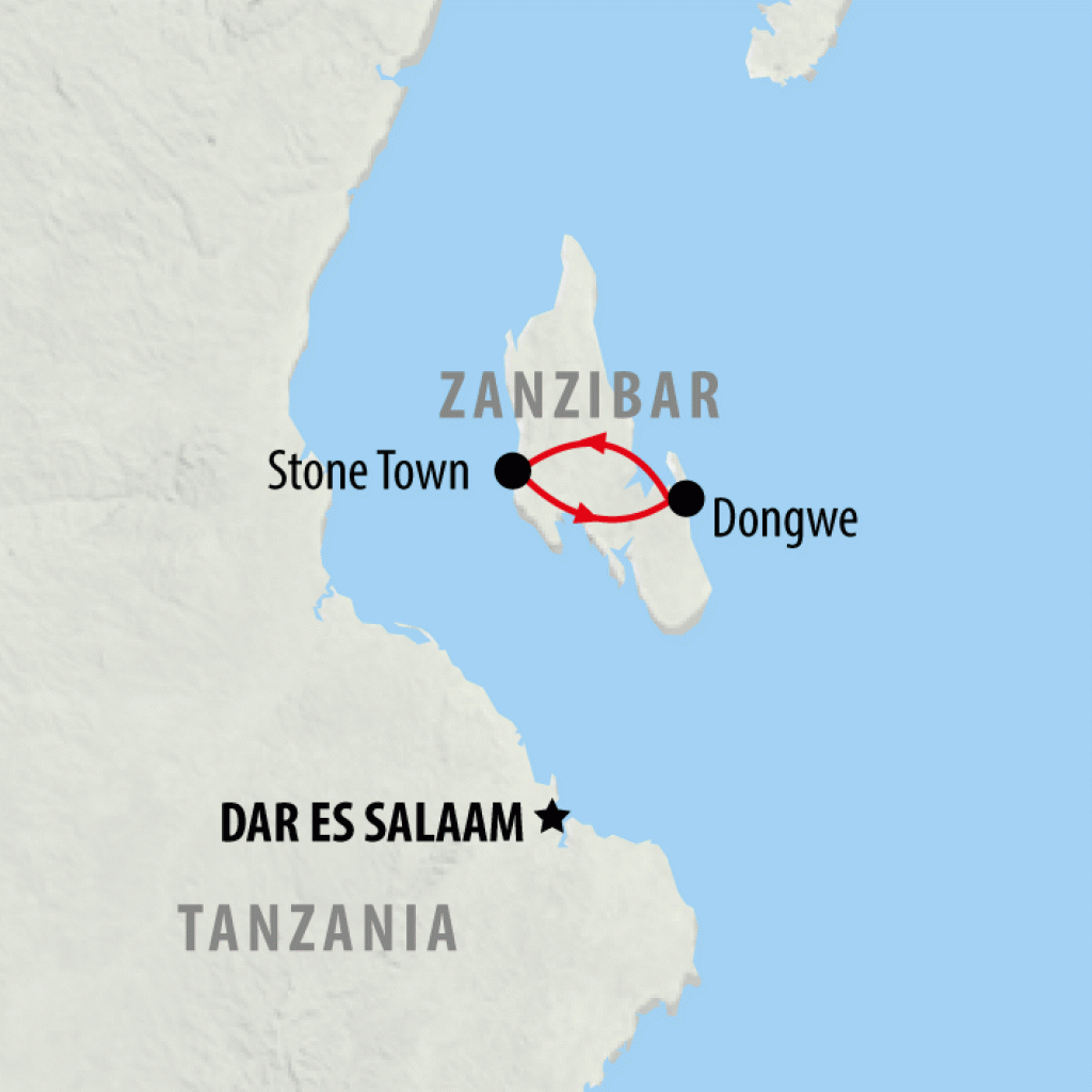 Simply Zanzibar (superior) - 5 days Map