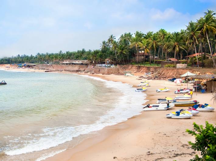 Sinquerim beach in Goa