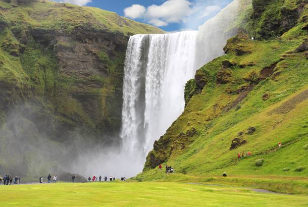 Skogafoss waterfall in Iceland - Best time to visit - On The Go Tours