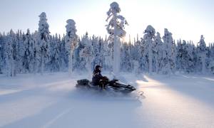 Snowmobiling - Christmas in Finland - On The Go Tours