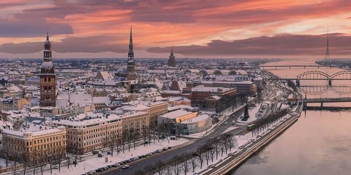 Riga in the snow | Latvia
