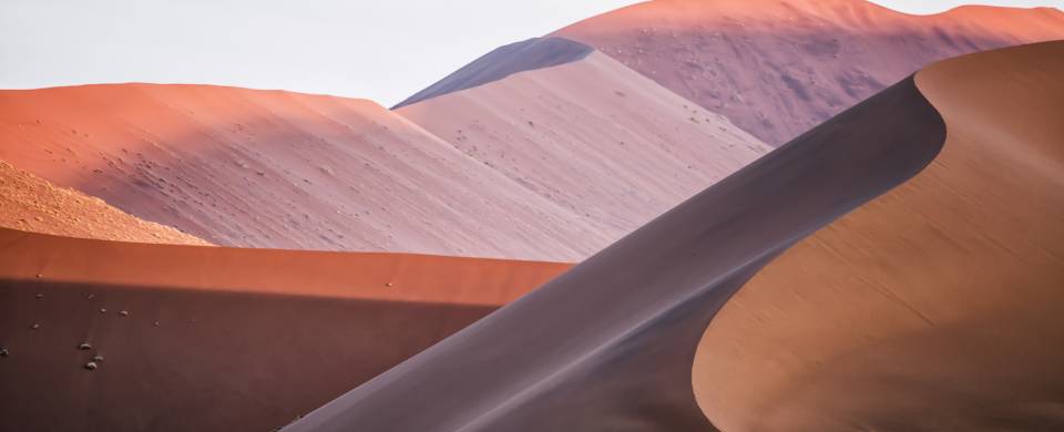The orange sand dunes of Sossusvlei