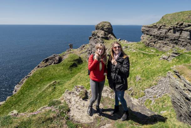 South West Ireland Uncovered main - two female travellers on Irish coast