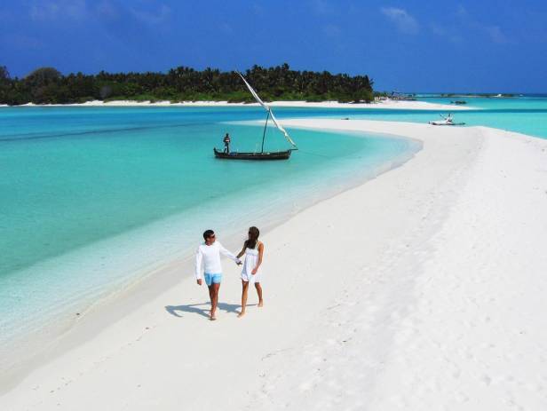 Maldives Beach Couple