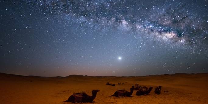 Stars Shining Over the Sahara Desert | Morocco 