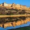 A-sunny-blue-sky-day-at-the-Amber-Fort-in-Jaipur