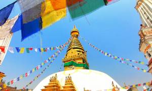 Swayambhunath temple in Kathamandu - Himalayas Trekking Holidays - On The Go Tours