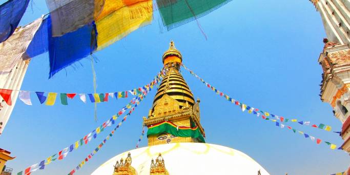 Swayambhunath temple in Kathamandu