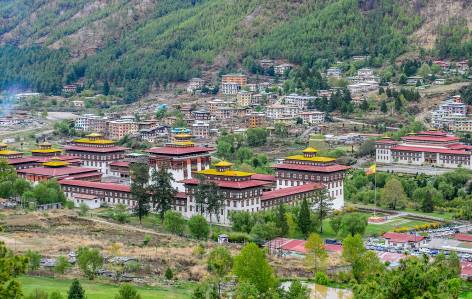 Tashicho Dzong in Thimpu Bhutan - Nepal Tours - On The Go Tours