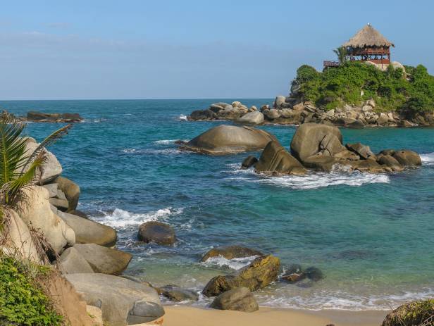 The beautiful coastal scenery of the Tayrona National Park