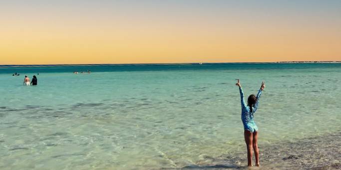 Teen & Red Sea