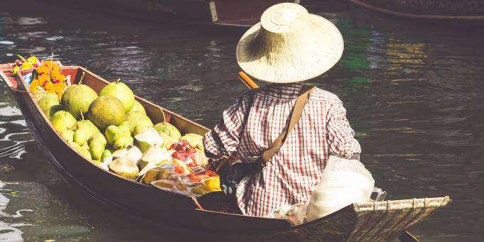 Thaialnd Bangkok Floating Market 