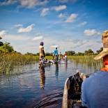 Riding mokoros in the Okavango Delta | Botswana | Africa