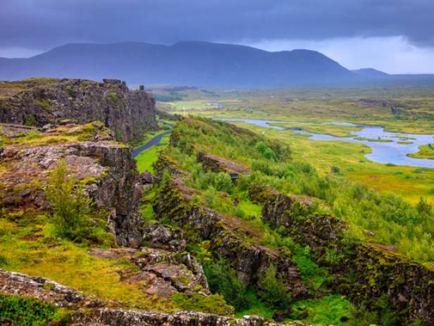 The tiny town of Bourgarnes in the west of Iceland