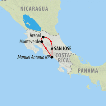 Tico Traveller - 9 Days map