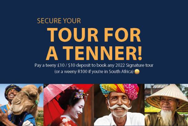 Tour for a tenner Carousel general - deposit page