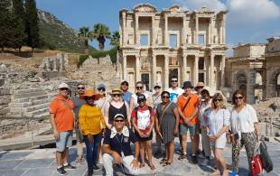 Tour group in Ephesus - Turkey - On The Go Tours