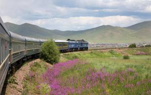 Train in countryside - Trans-siberian Railway Journeys - On The Go Tours