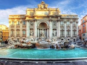 Trevi Fountain in Rome, Italy