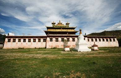 The ancient monastery of Samye near the town of Tsedang in Tibet