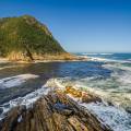 Suspension bridge over Storm River Mouth at Tsitsikamma National Park