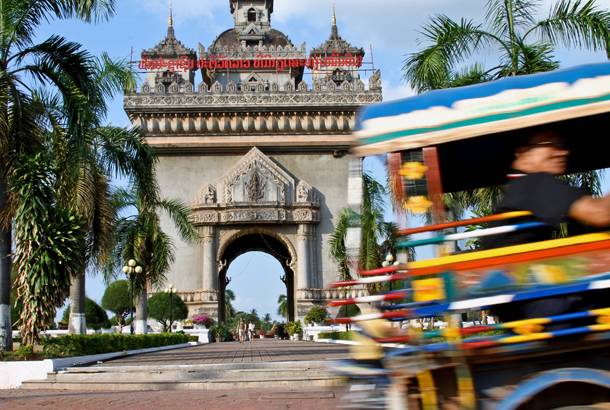 Tuk tuk in Vientiane - Laos - Top Travel Tips - On The Go Tours