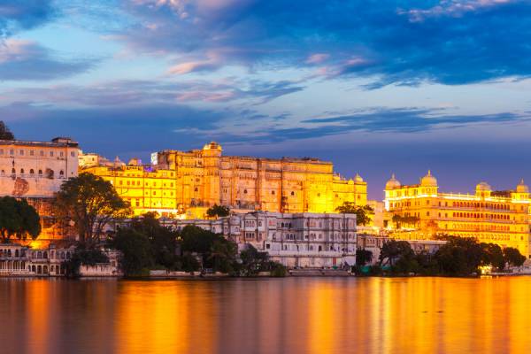 Udaipur at night - India Tailor-made Holidays page carousel - On The Go Tours