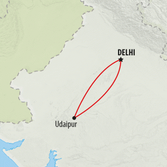 Udaipur - 3 days map