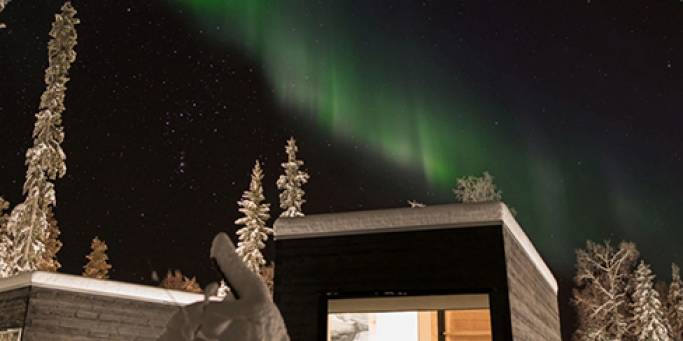 Vaattunki Wilderness Resort - Panorama Hut exterior